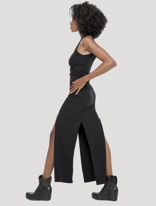 Stellar Rmx Slashed Long Dress - Psylo Fashion