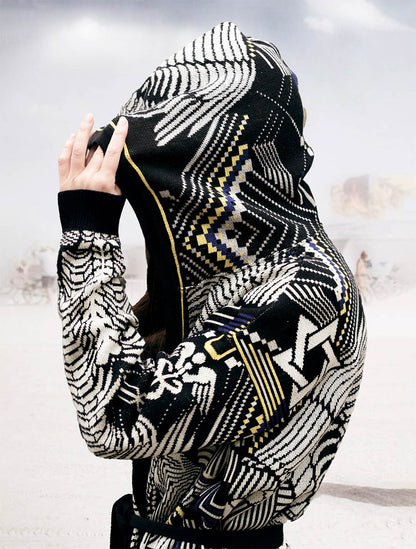 Alchemistry Unisex Knit Cardigan by EGOSYSTEMA - Psylo Fashion