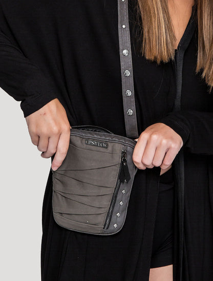 Olive Green 'Aqua' 100% Cotton Shoulder Bag / Hip Pocket Belt