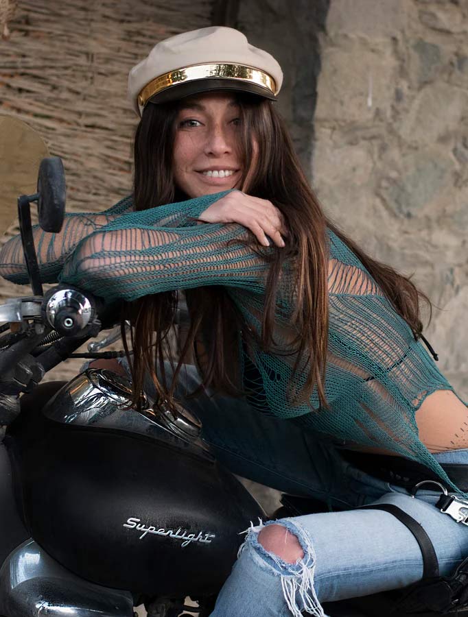 'Chacruna' See-through Knit Top by EGOSYSTEMA