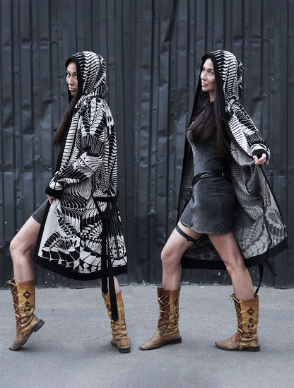 Fatality Unisex Knit Cardigan by EGOSYSTEMA - Psylo Fashion