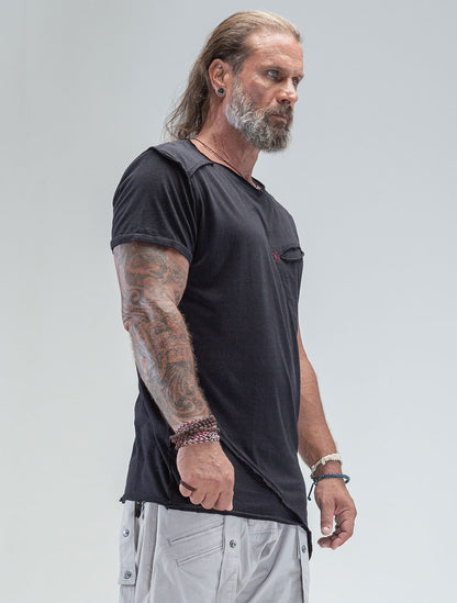 Falcon Asymmetric Tee - Psylo Fashion