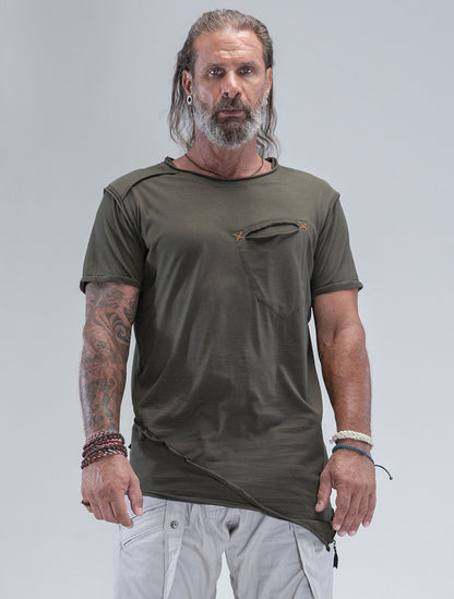 Falcon Asymmetric Tee - Psylo Fashion