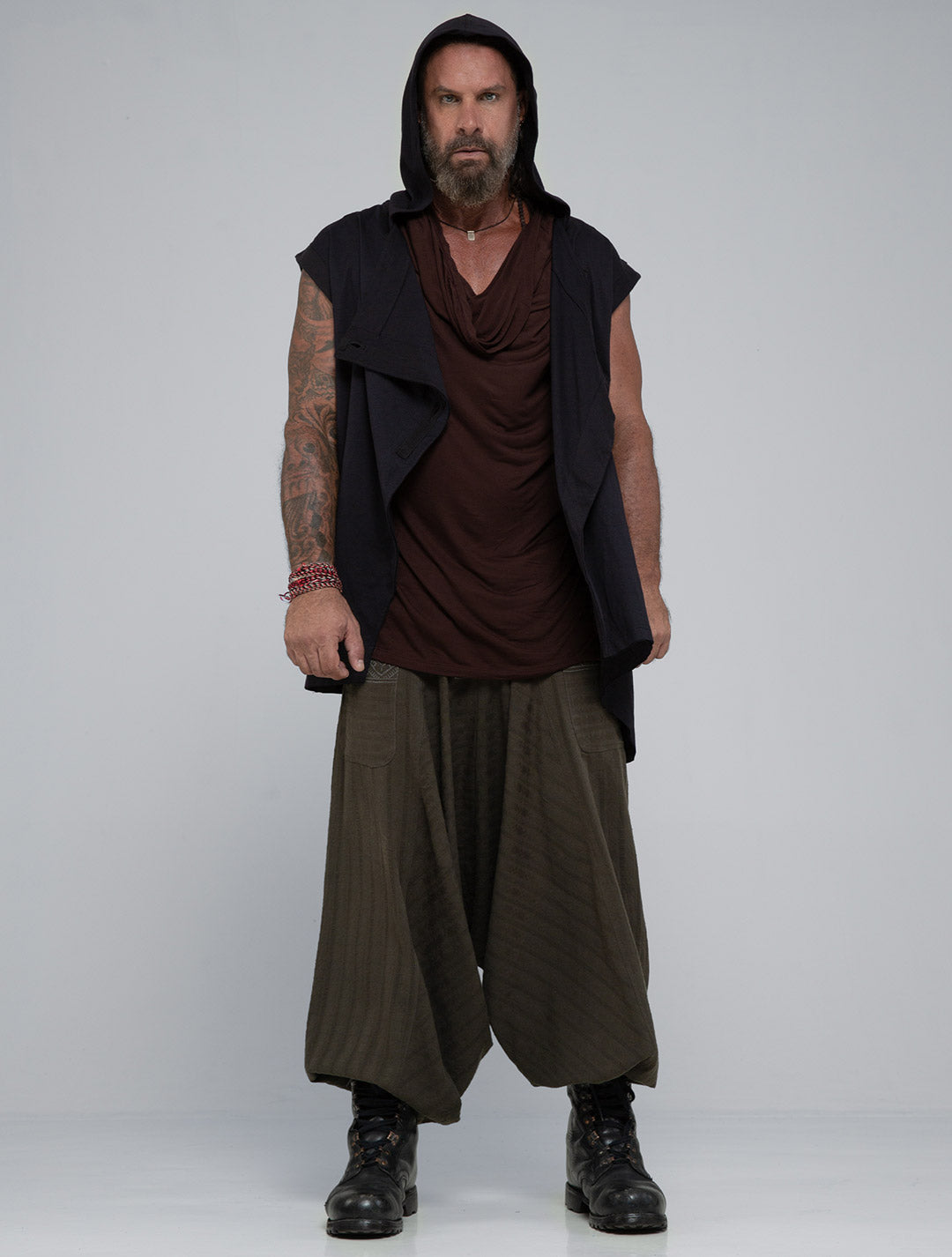 Horro Hooded Cotton Kaftan