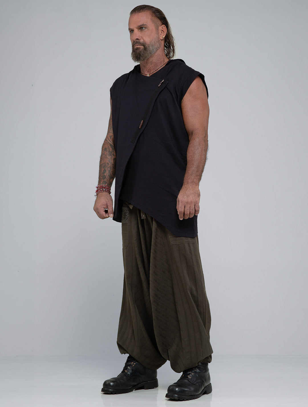 Horro Hooded Cotton Kaftan