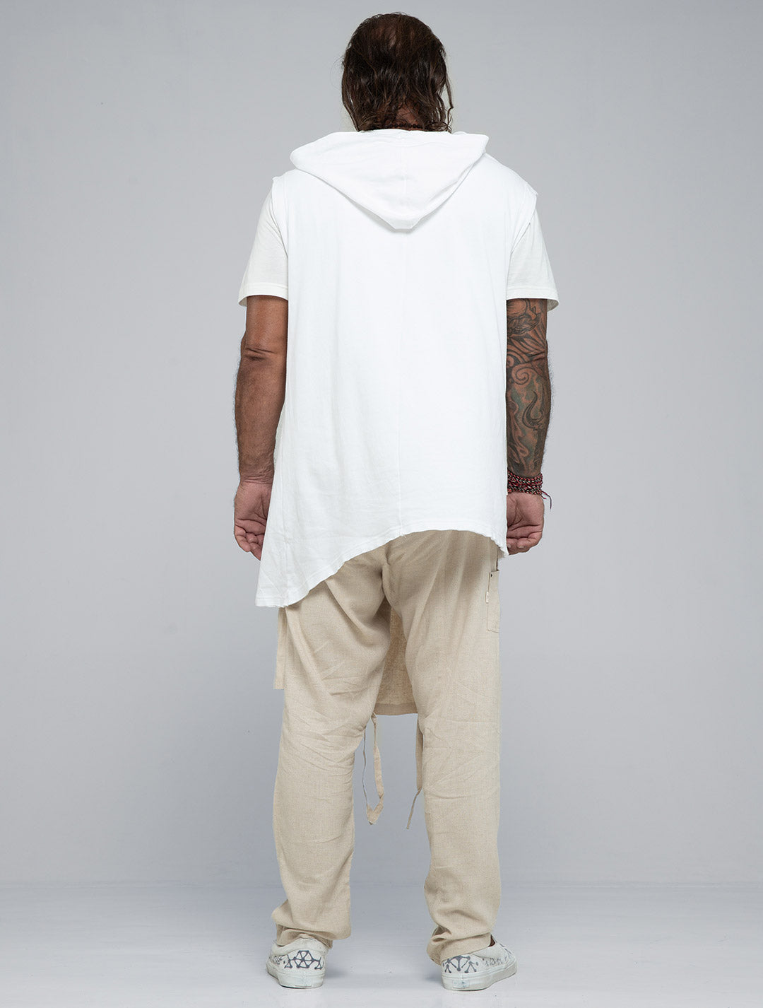 Horro Hooded Cotton Kaftan