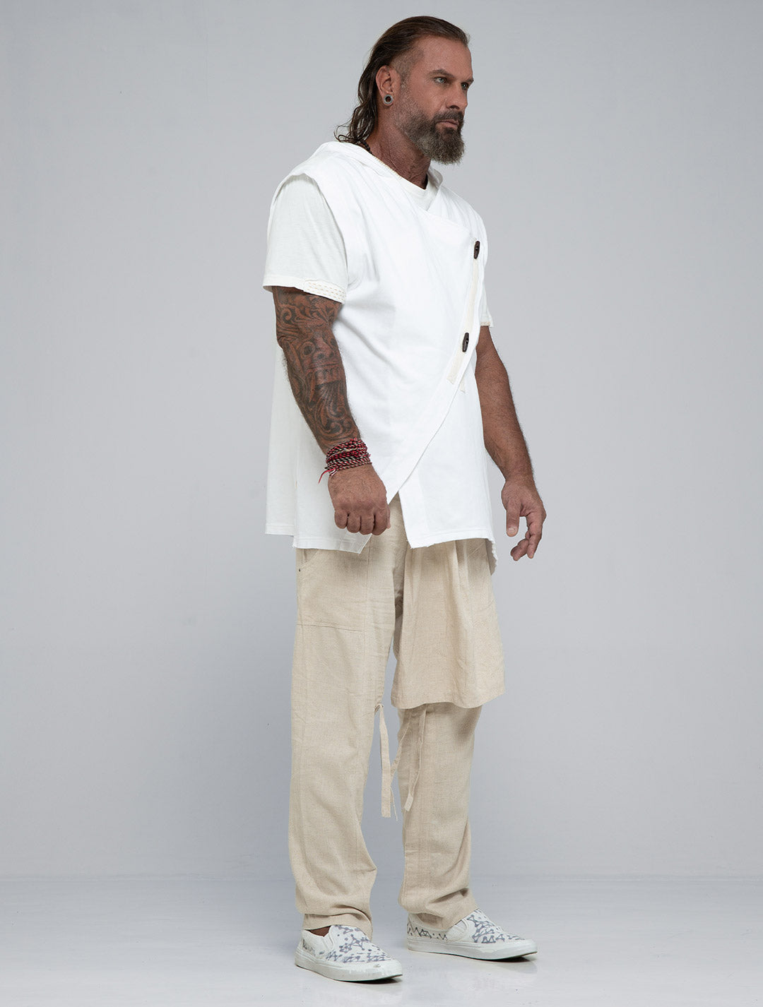 Horro Hooded Cotton Kaftan