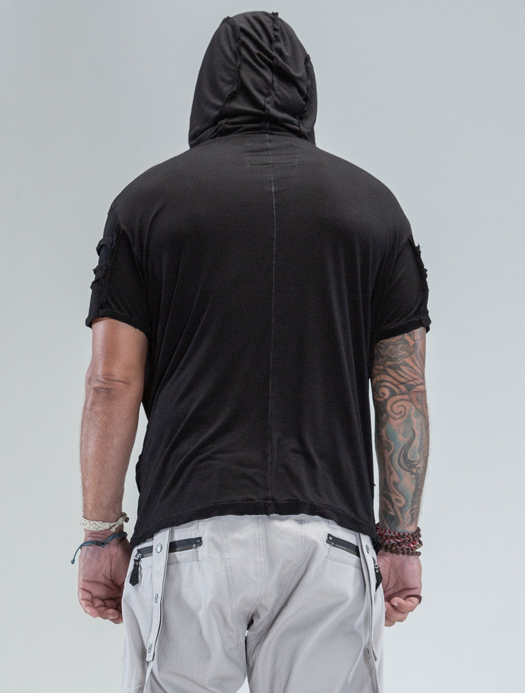 'Lynx' 100% Bamboo Baggy Hooded Tee - Psylo Fashion