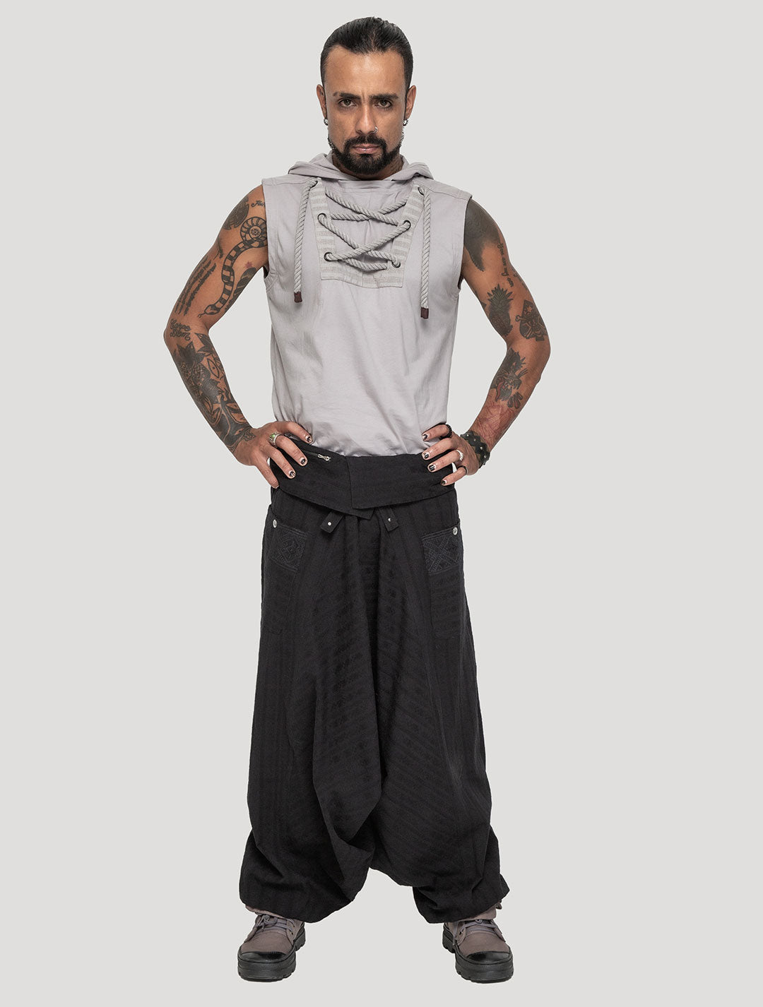 Black  Long Necka Pants - Psylo Fashion
