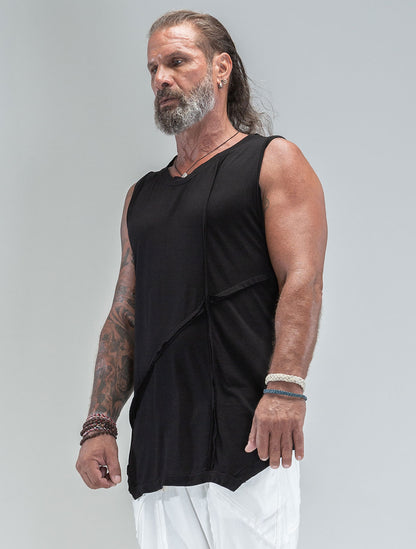 'Lynx' 100% Bamboo Sleeveless Tee - Psylo Fashion