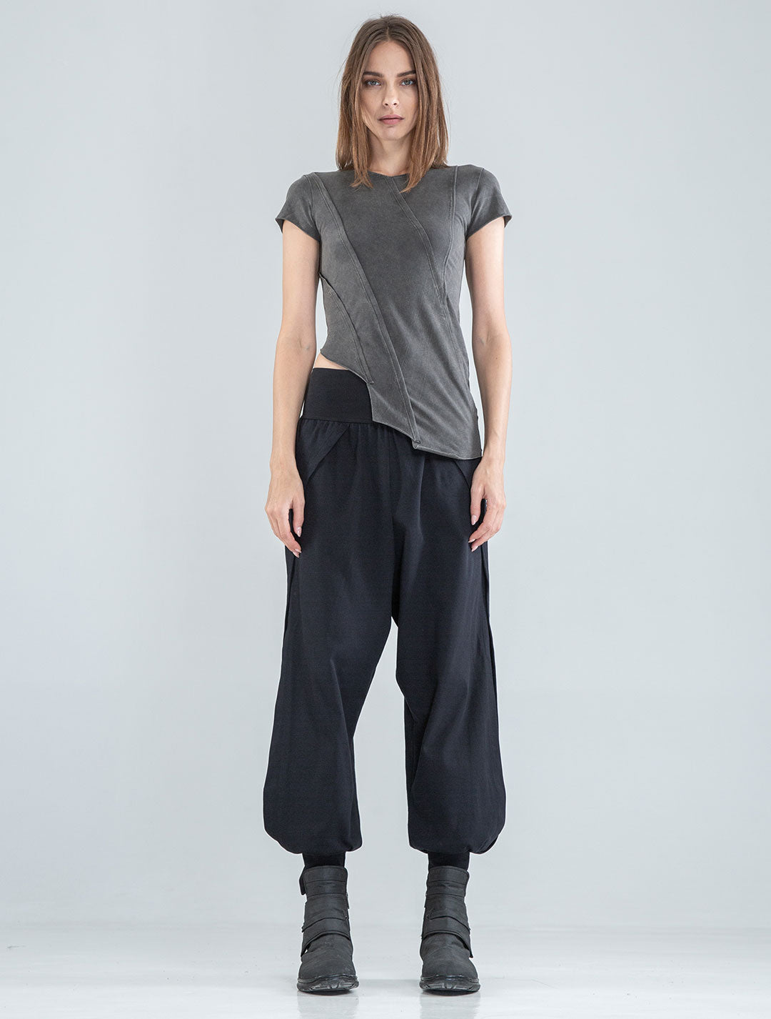 Magnolia Asymmetric Crop Top