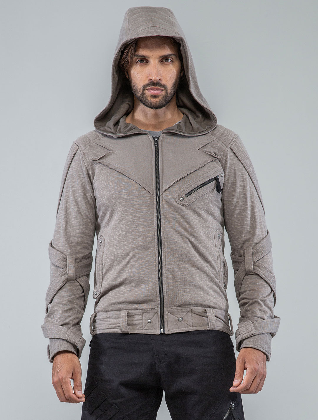 Otto-Man Light Hooded Biker Jacket