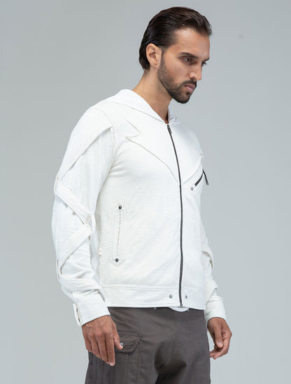 Otto-Man Light Hooded Biker Jacket - Psylo Fashion