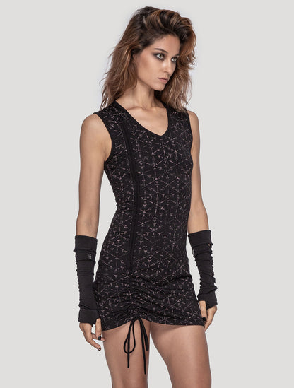 Polygon Sleeveless Mini Dress - Psylo Fashion