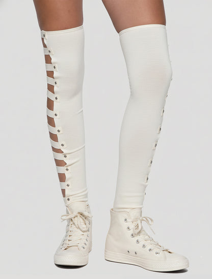Slashed Long Legwarmers