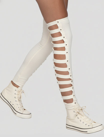 Slashed Long Legwarmers