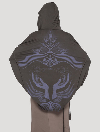 'Shaman' Unisex Hooded Kimono - Psylo Fashion