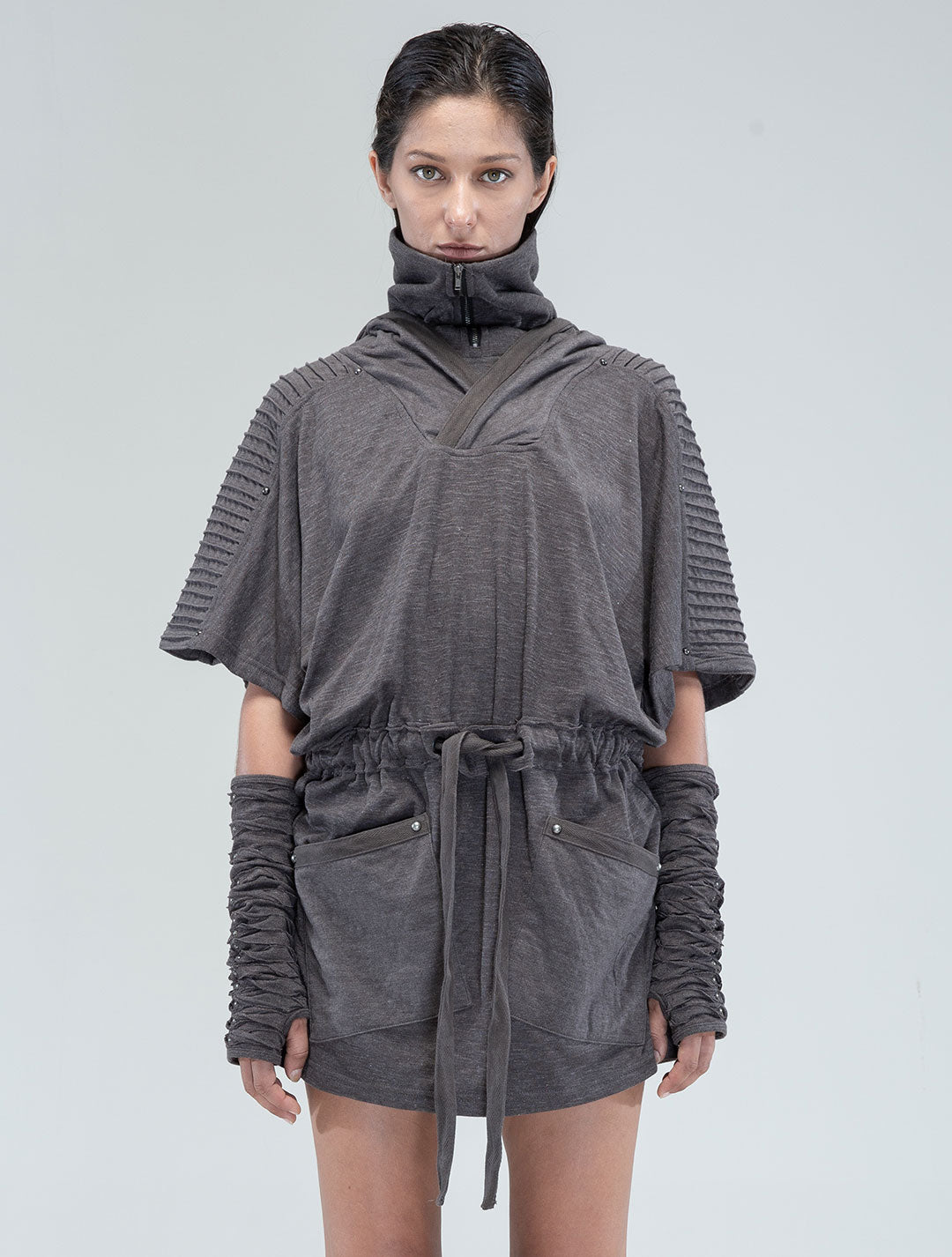 Sonic Hooded Tunic Dress - Psylo Fashion
