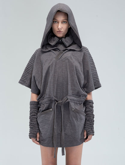 Sonic Hooded Tunic Dress - Psylo Fashion
