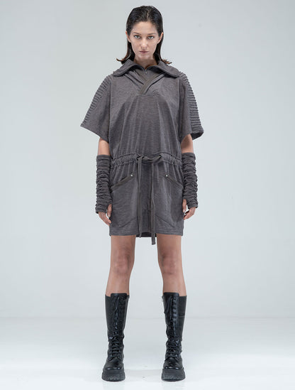 Sonic Hooded Tunic Dress - Psylo Fashion