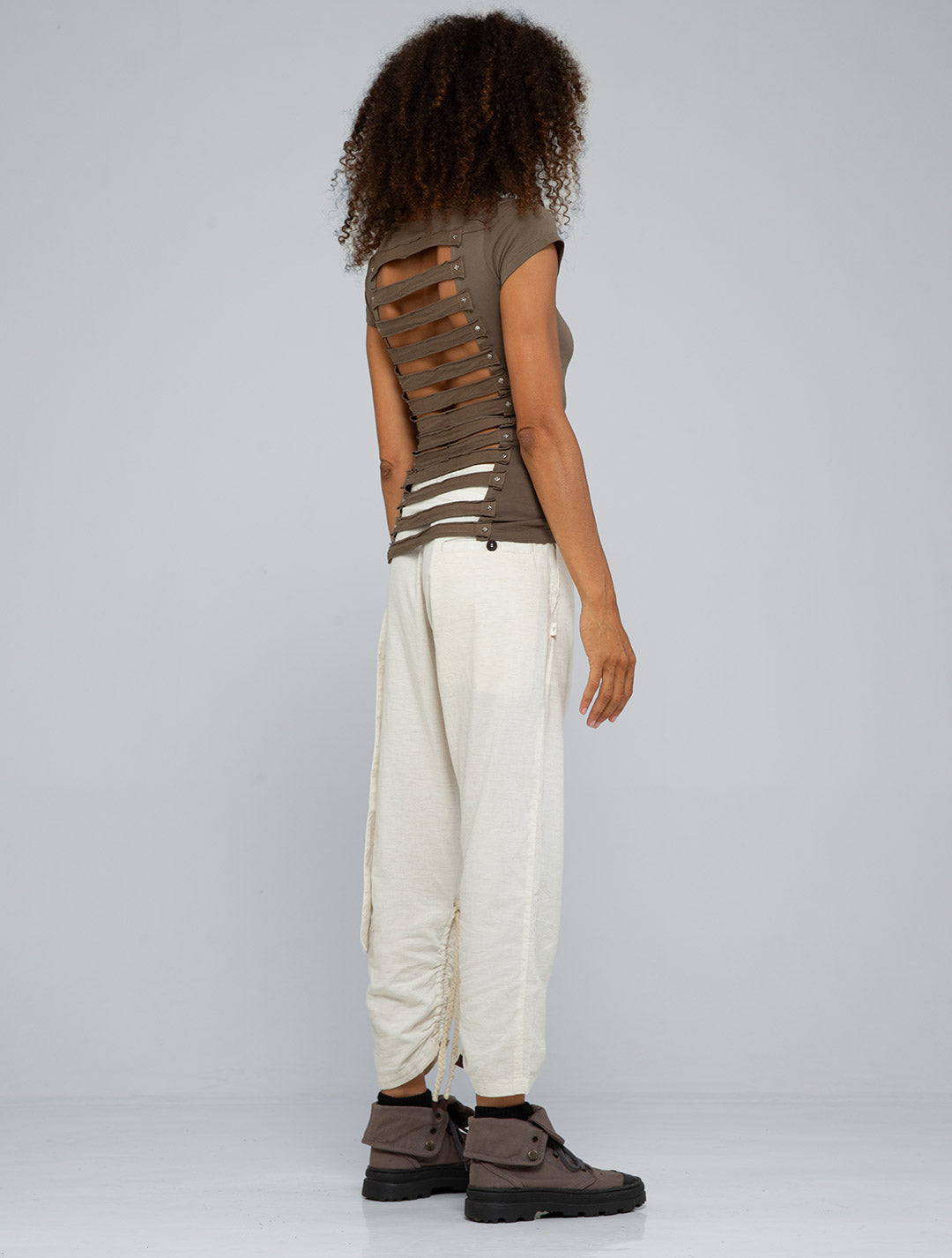 Slashed Open-Back Top