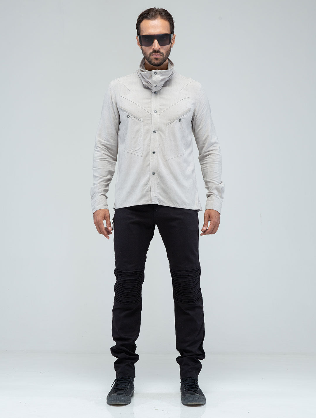 'Vicious' Buttoned Long Sleeves Shirt - Psylo Fashion