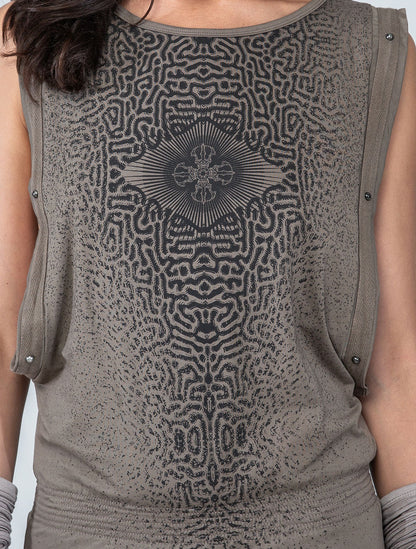 Vajra Sleeveless Mini Dress