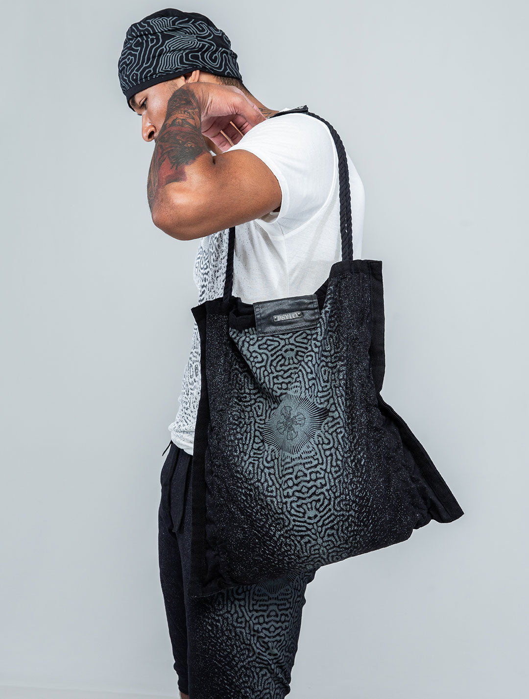 Vajra Drawstring Tote Bag