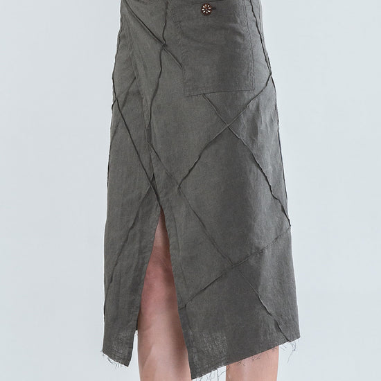 Aoki Midi Wrap Skirt - Psylo Fashion