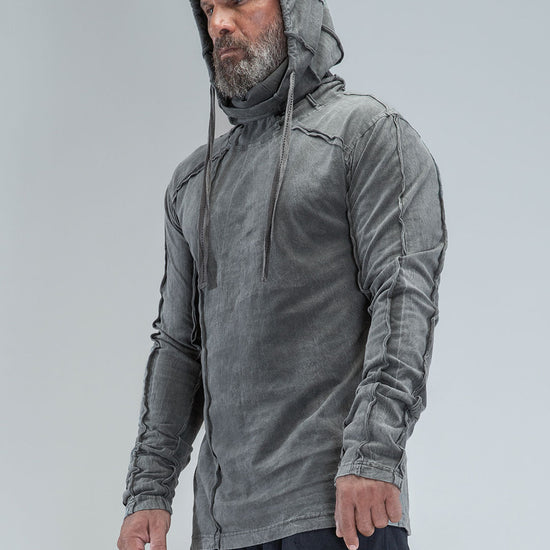 Raw Kafiya Hooded Long Sleeves Tee