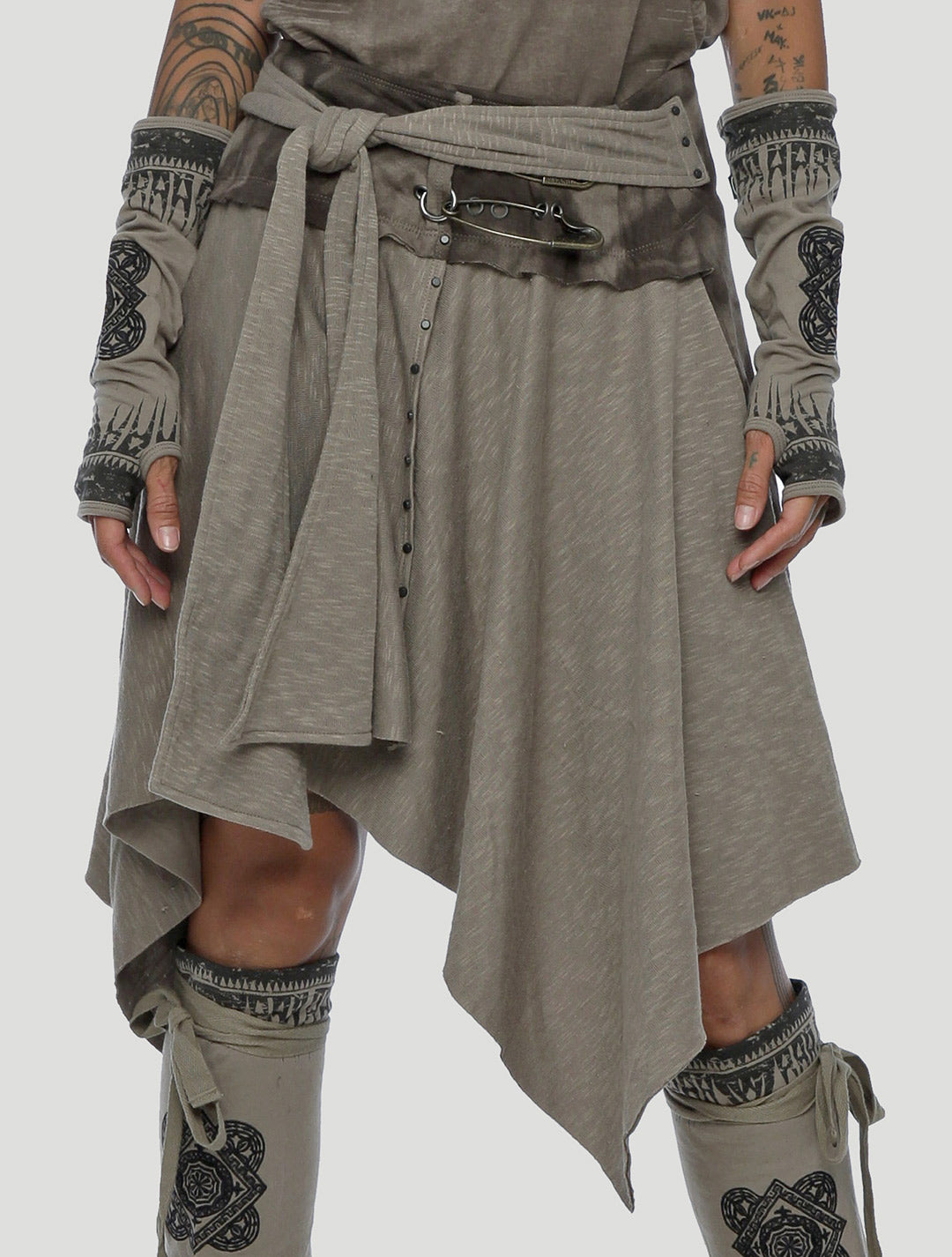 Ash Unisex Wrap Skirt - Psylo Fashion 