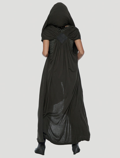 Forest Hooded Long Vest - Psylo Fashion