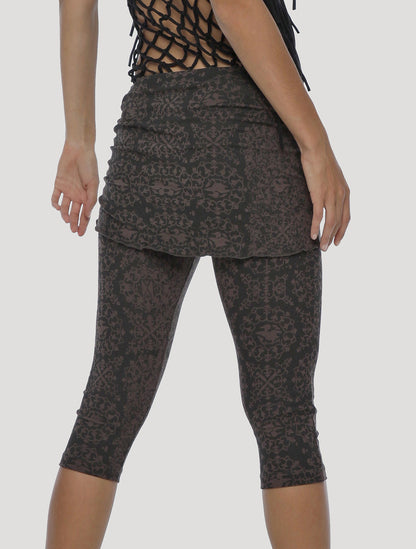 Isis The Goddess Skirted 3/4 Leggings - Psylo Fashion