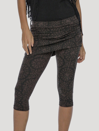 Isis The Goddess Skirted 3/4 Leggings - Psylo Fashion