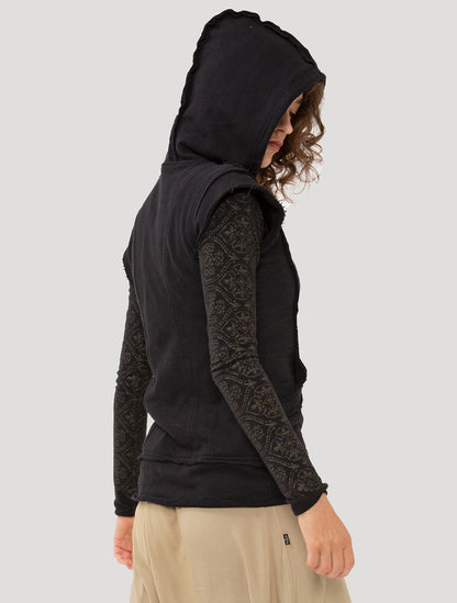 Black Mad Max Rmx Hoodie Vest