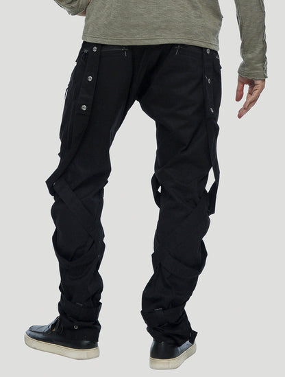 Black Ottoman Pants - Psylo Fashion