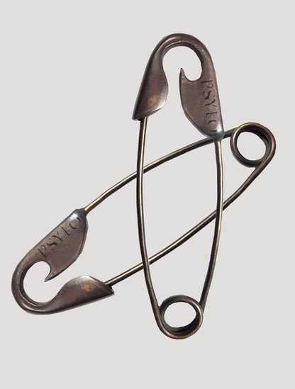 11 cm Giant Safety Pin Antique Brass Copper Extra-Large Safety Pins