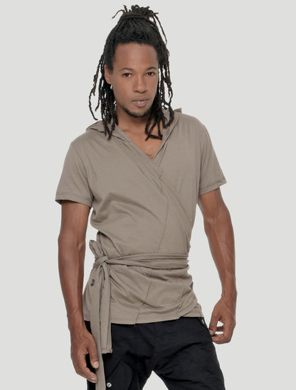 Wu Mei Hoodie Wrap Top - Psylo Fashion